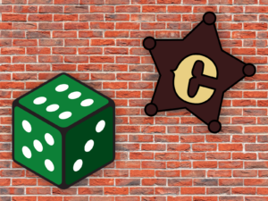 Two custom cheer wheel shapes