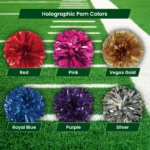 Poms Holographic Colors