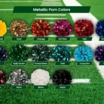 Poms Metallic Colors