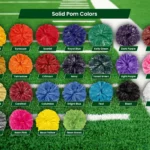 Poms Solid Colors